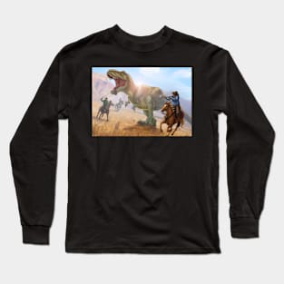 T-Rex and Cowboys Long Sleeve T-Shirt